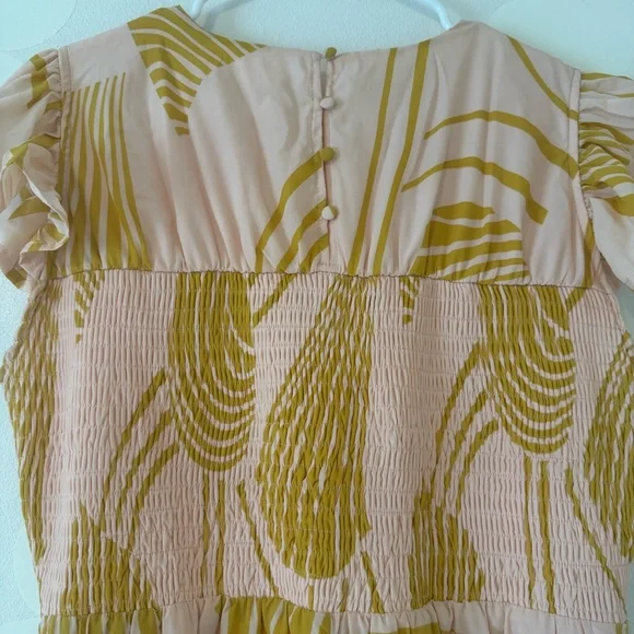 böhme Yellow and Cream Midi Dress with Shell Print - Picture 8 of 13